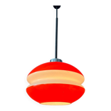 Peill & Putzler vintage orange glass pendant lamp