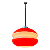 Peill & Putzler vintage orange glass pendant lamp