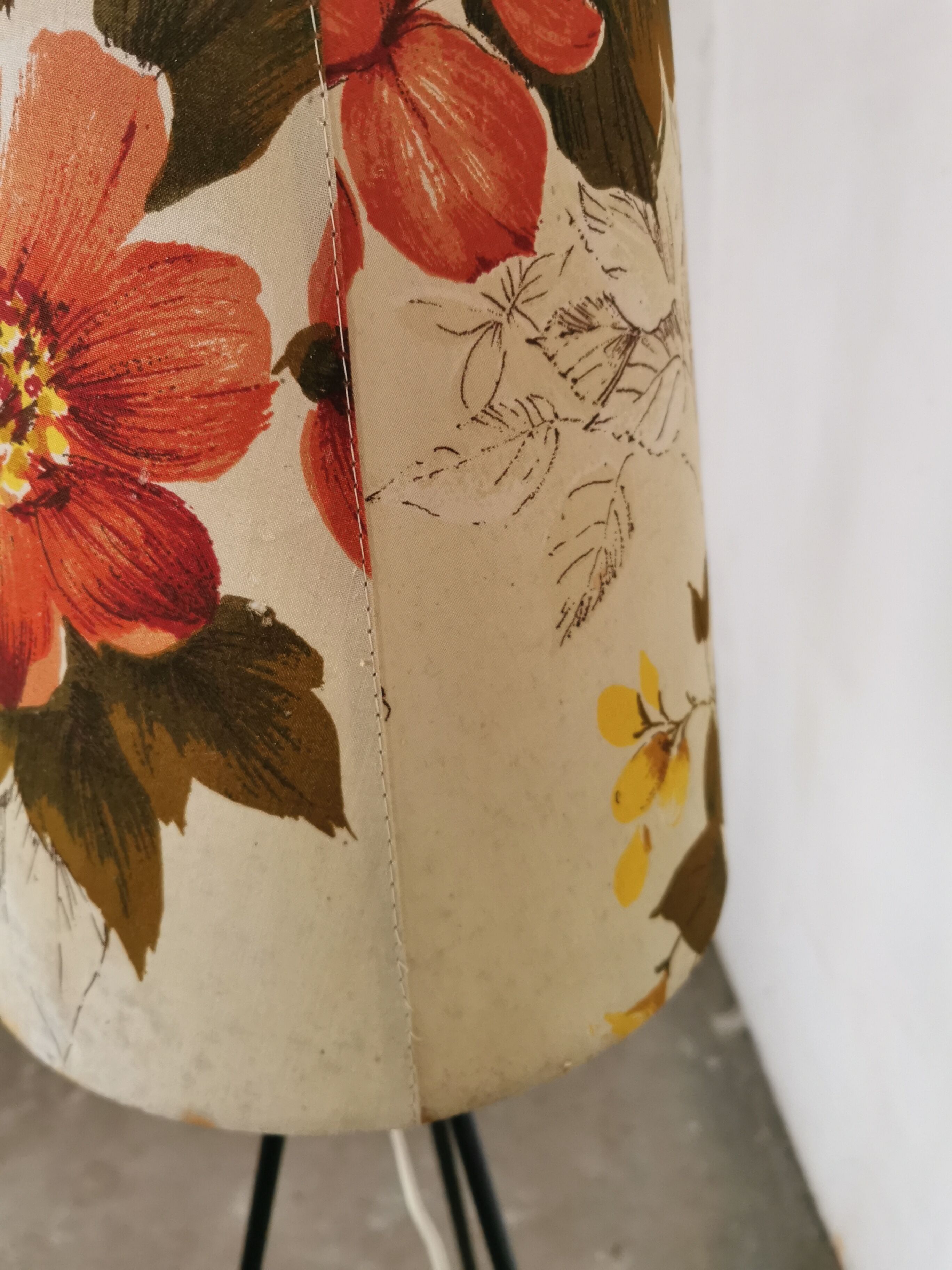 Vintage tripod floor lamp