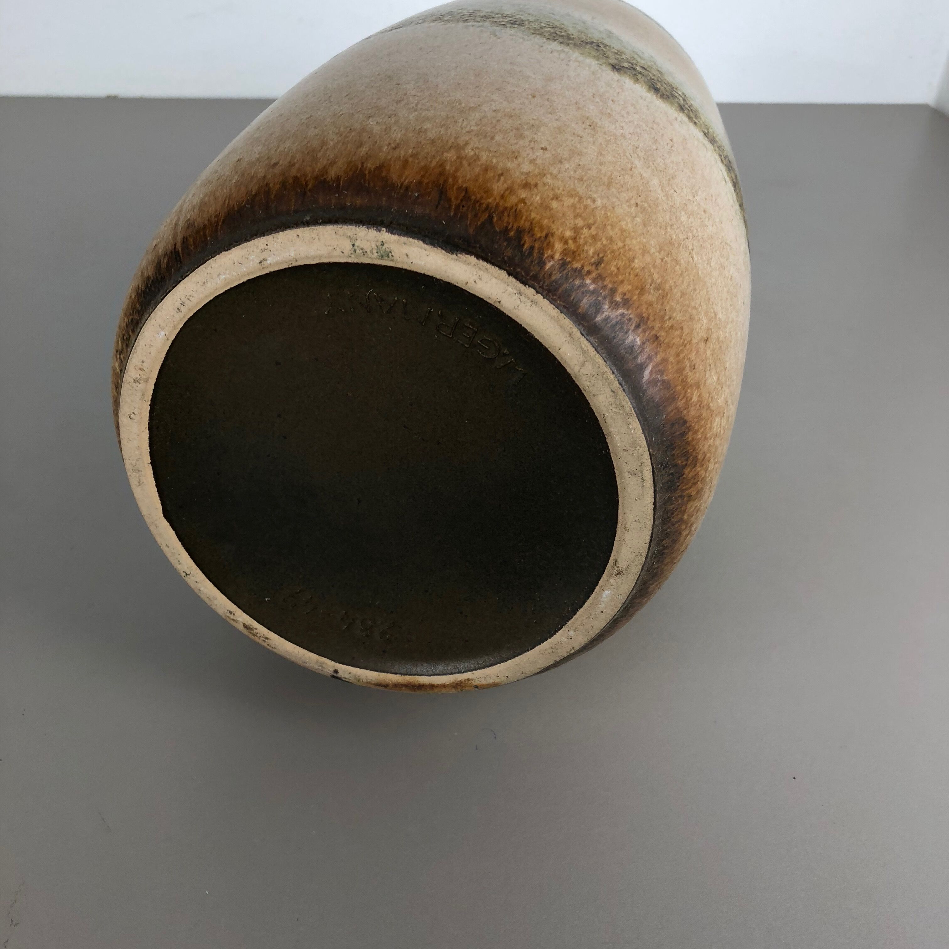 Large Pottery Fat Lava Multi-Color 284-47 Floor Vase Made by Scheurich, 1970s