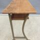Double desk of schoolboy wood metal vintage curved base