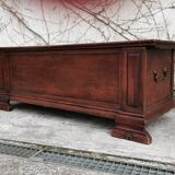 Old walnut chest of drawers, late nineteenth century
