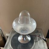 Vintage opaline mushroom lamp