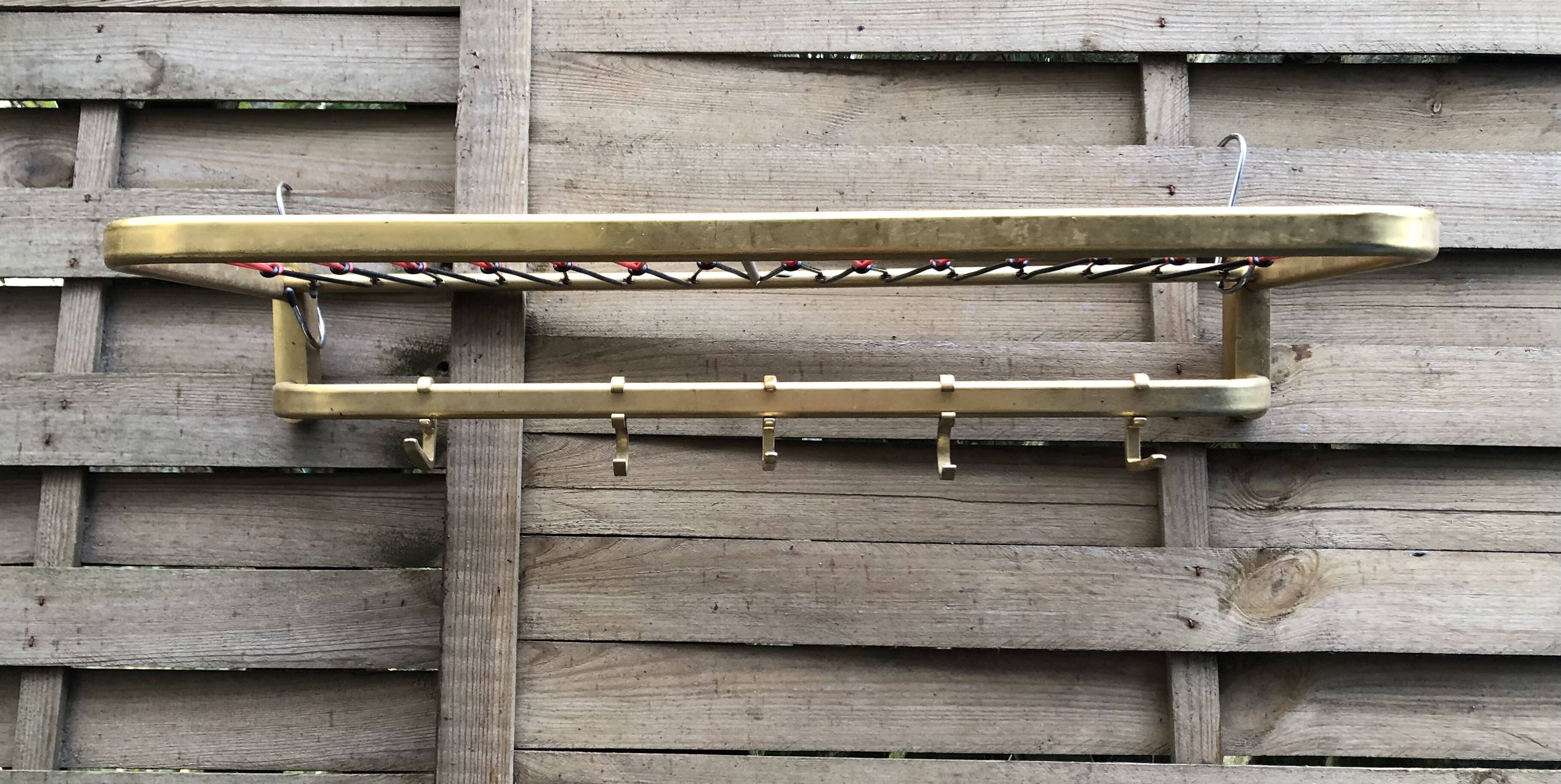 Wall coat rack sncf scoubidou 60s vintage