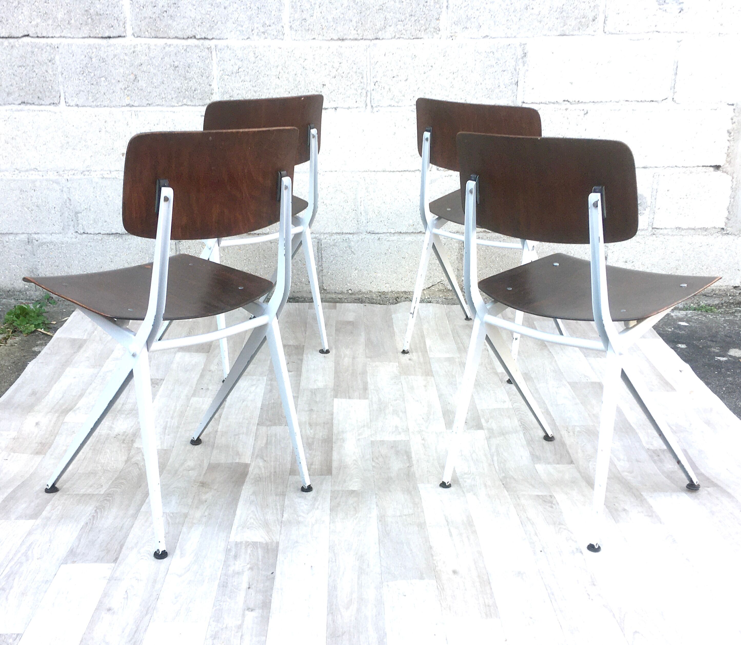 ♻️Set of 4 chairs Vintage and design Marko Kooistra