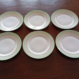 12 assiettes à dessert Descotte Reboisson & Barranger (D.R.B.) Limoges