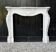 Louis XV style fireplace in Arabescato marble, circa 1980.