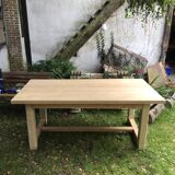 Solid oak farmhouse table