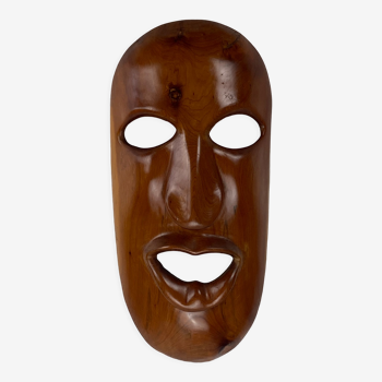 Teak midcentury, 1950s decorative mask 60cm