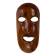 Teak midcentury, 1950s decorative mask 60cm
