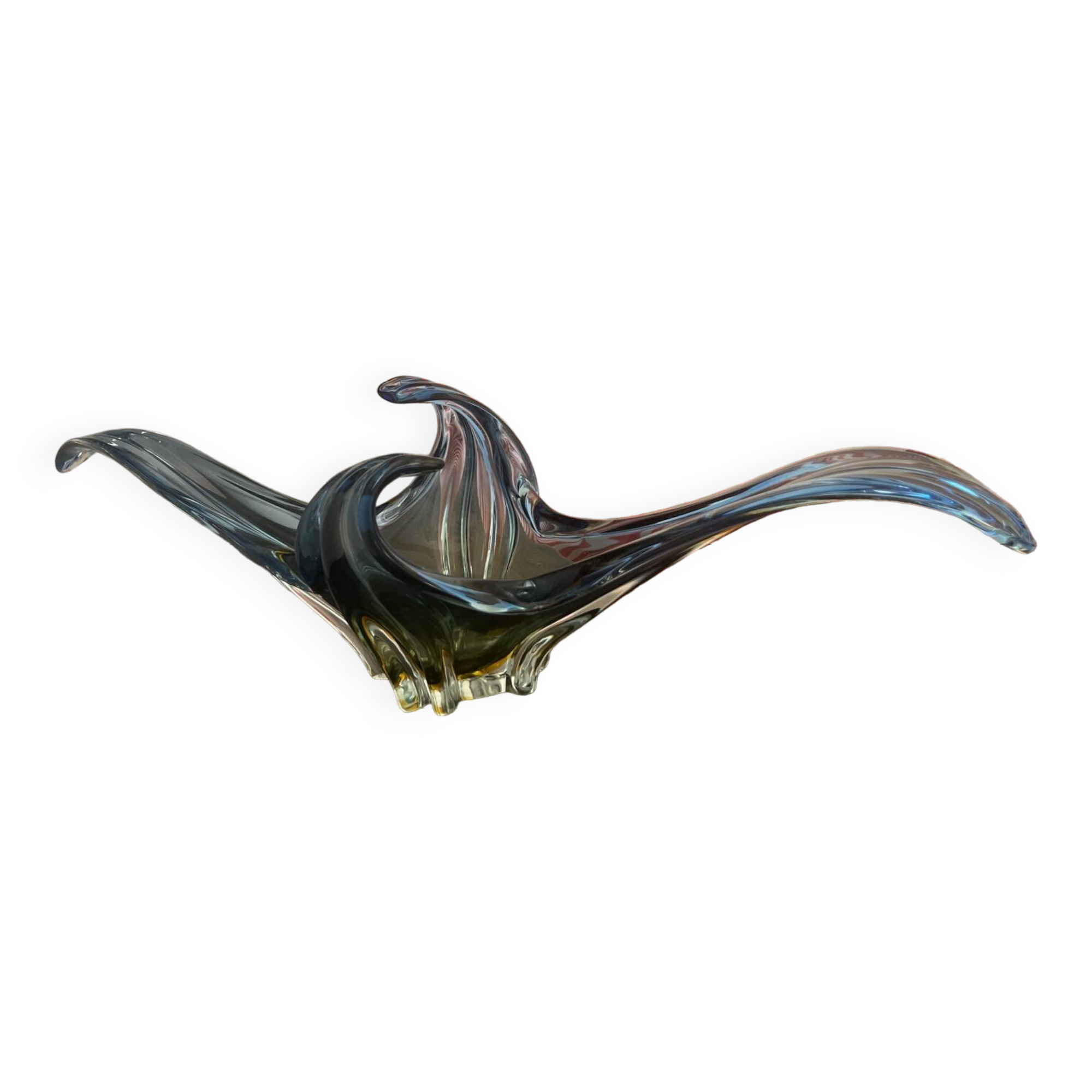 Murano crystal fruit bowl