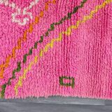 Incredible Moroccan pink rug, Beni Ourain rug 150/250cm