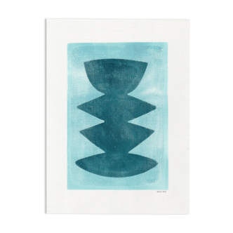 Painting on paper 30x40cm illustration M430 signed Eawy