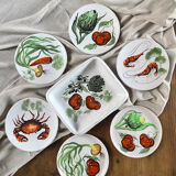 Rare service Vallauris Marius Bessone 1960