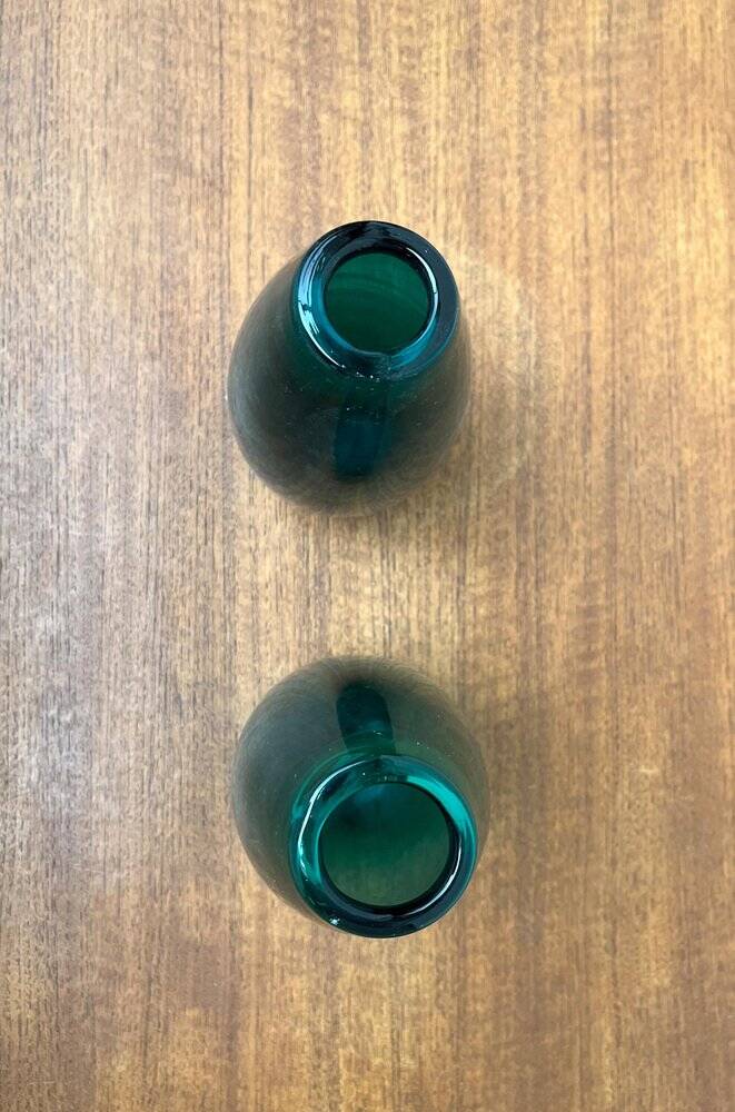 Mid-century German glass vases by Karl Friedrich Glas, 1960s, set of 2.