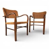 Set of 2 Bauhaus rope-weave chairs by Erich Dieckmann, 1930