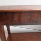 Table d'appoint en chêne ancien avec 2 tiroirs