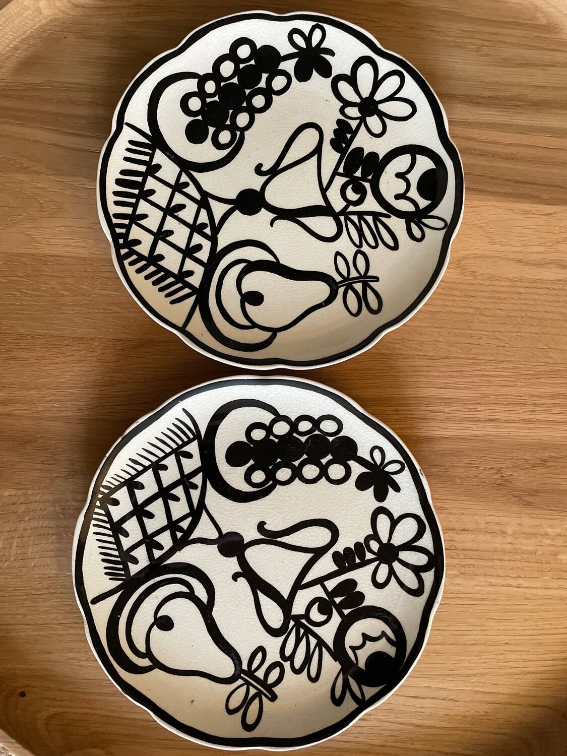 Set of 2 Primavera ceramic plates