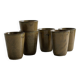 6 Digoin ceramic mugs.