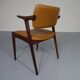 Rosewood and leather armchair from GM, 1960s