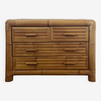 Bamboo chest of drawers