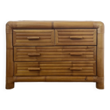 Bamboo chest of drawers
