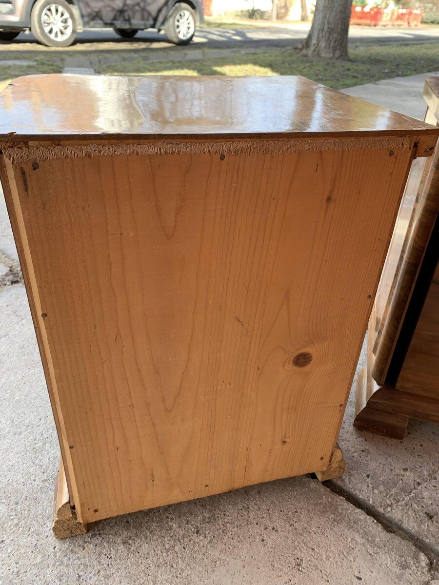 Art deco Hungarian nightstands, 1930s, set of 2