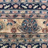 Tapis ancien persan Tabriz en soie très fin 135x160 cm