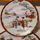 Lot de 6 assiettes venant du japon