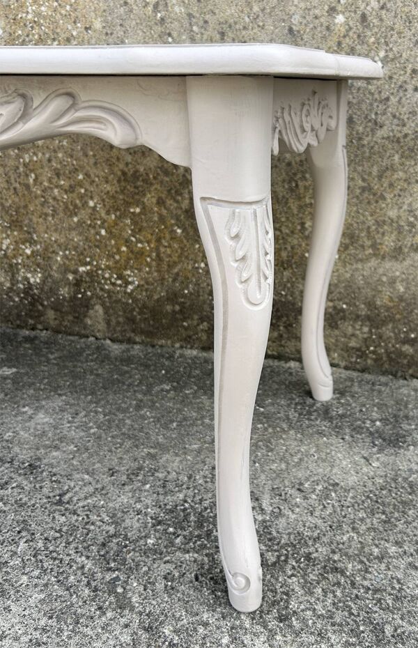 Petite table basse ou d'appoint, chêne, style baroque, vintage