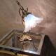 Art Nouveau bronze lamp