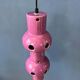 Suspension vintage en céramique rose violette West Germany