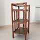 Vintage stand shelf in bamboo and rattan