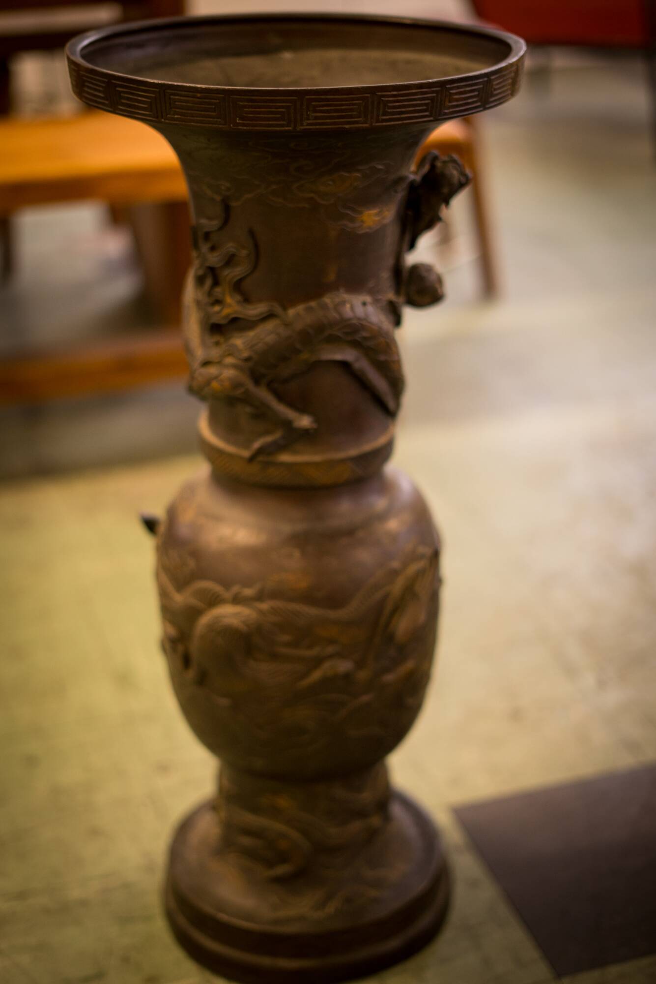 Bronze umbrella stand 1950
