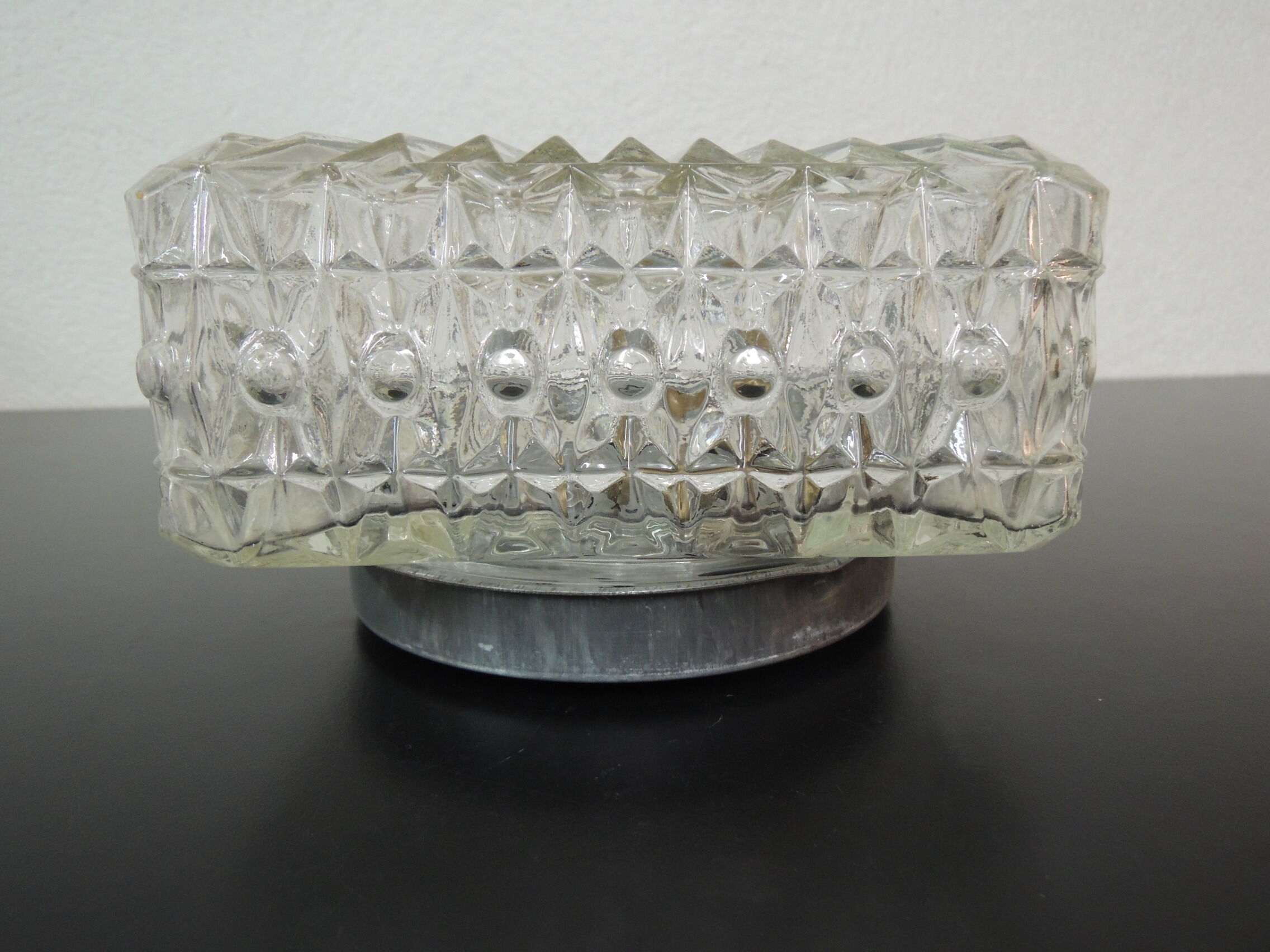 Glass square ceiling light