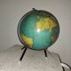Lampe mappemonde globe terrestre années 50