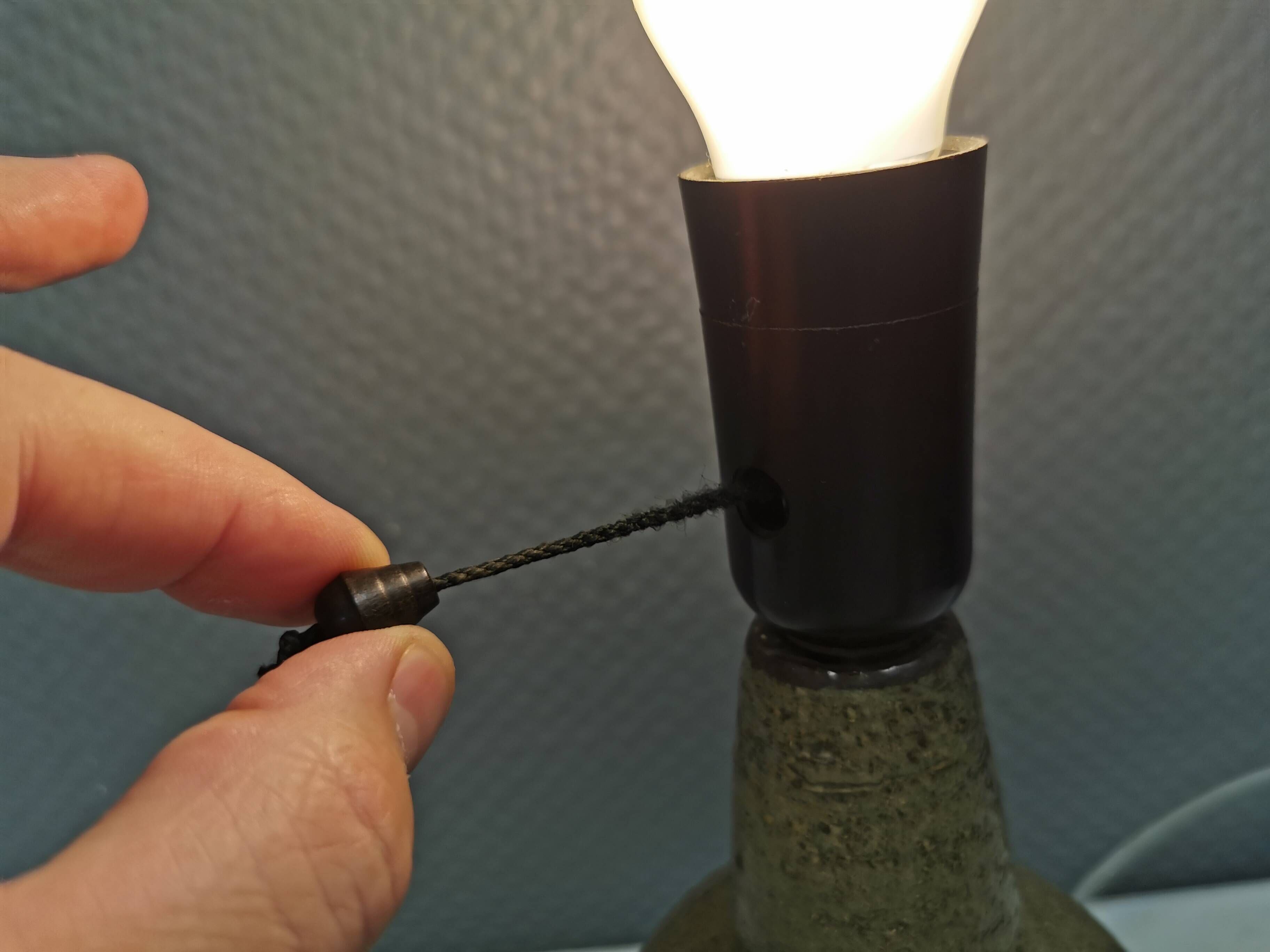 Ceramic table lamp, Danish from the 1970s-80s.