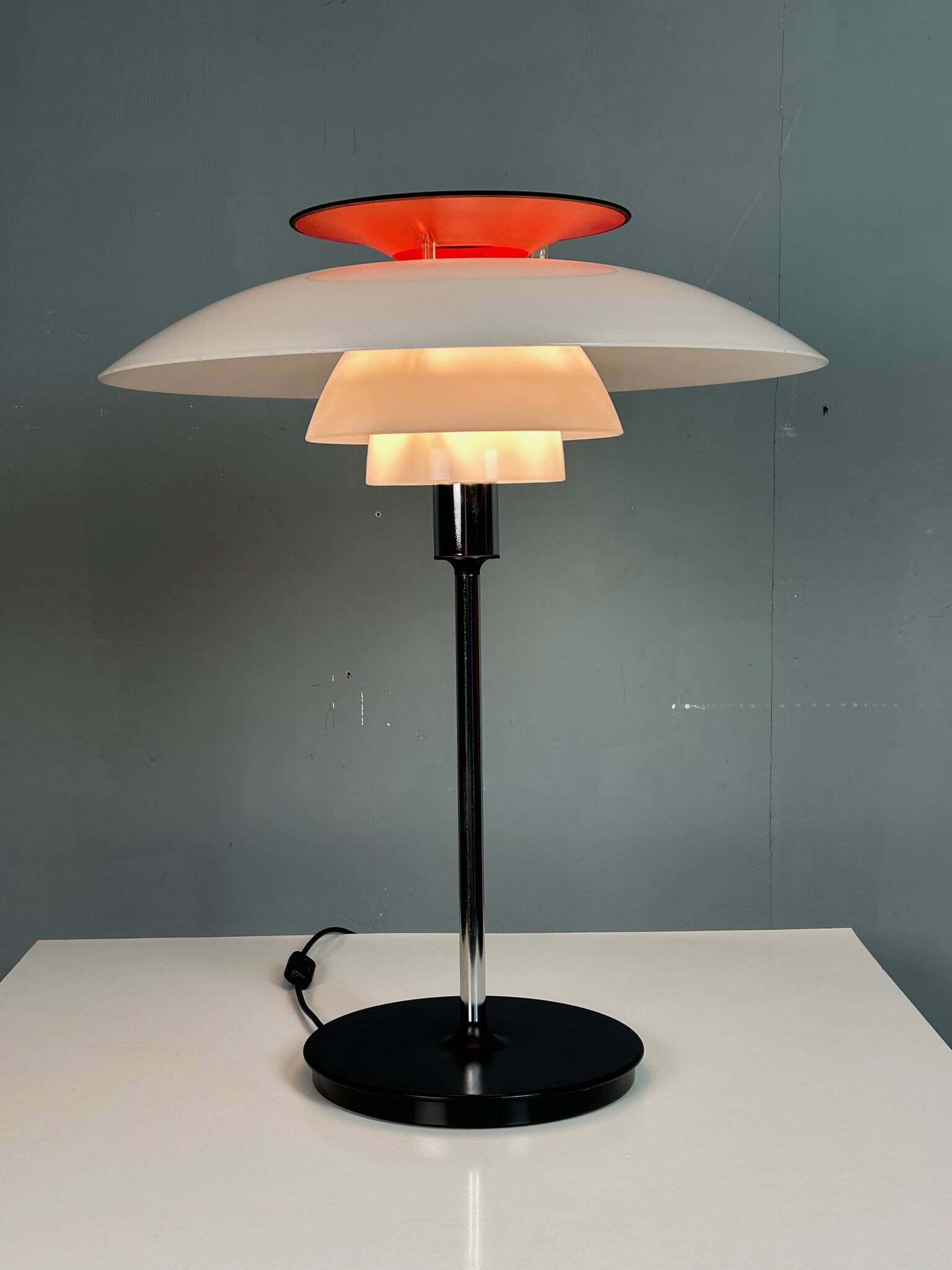 Lampe de table PH-80 pour Poul Henningsen par Louis Poulsen, 1970