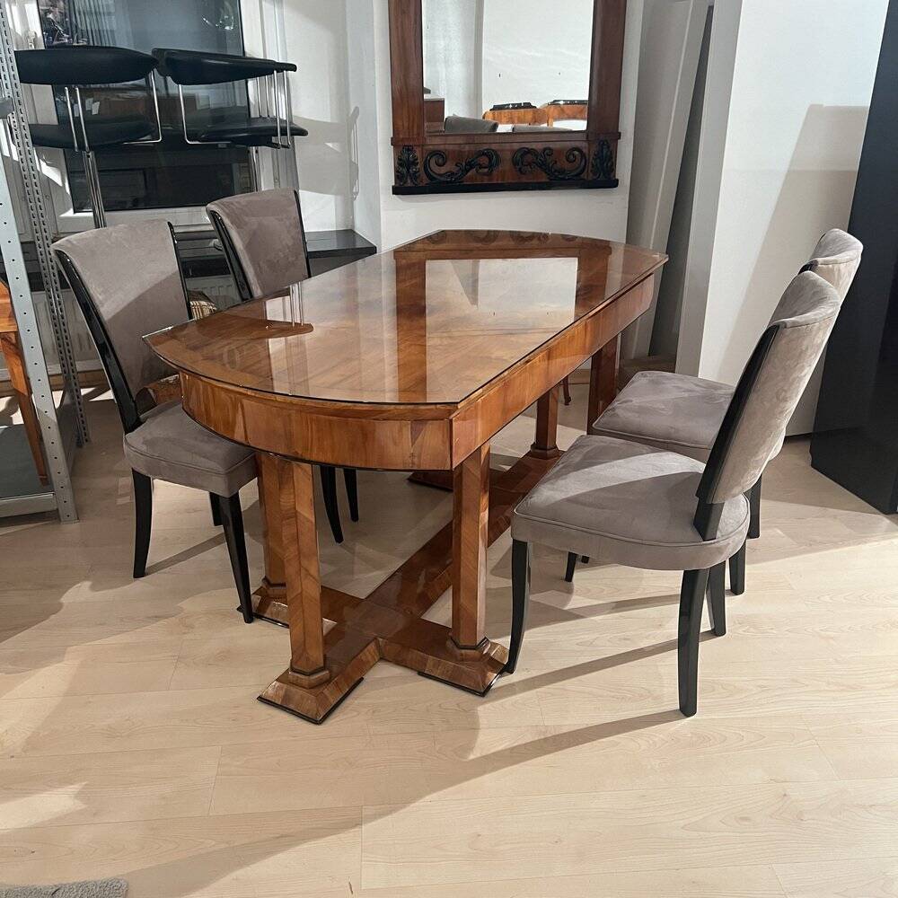 Biedermeier Desk in Cherry Veneer, Austria, 1830s