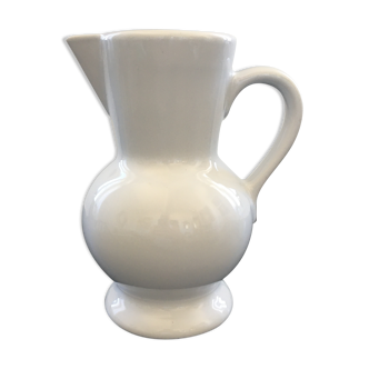 Classic white pitcher