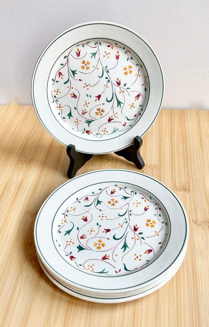 Dessert plates Creil Montereau 40's