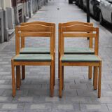 4 Musterring solid oak chairs, 1970