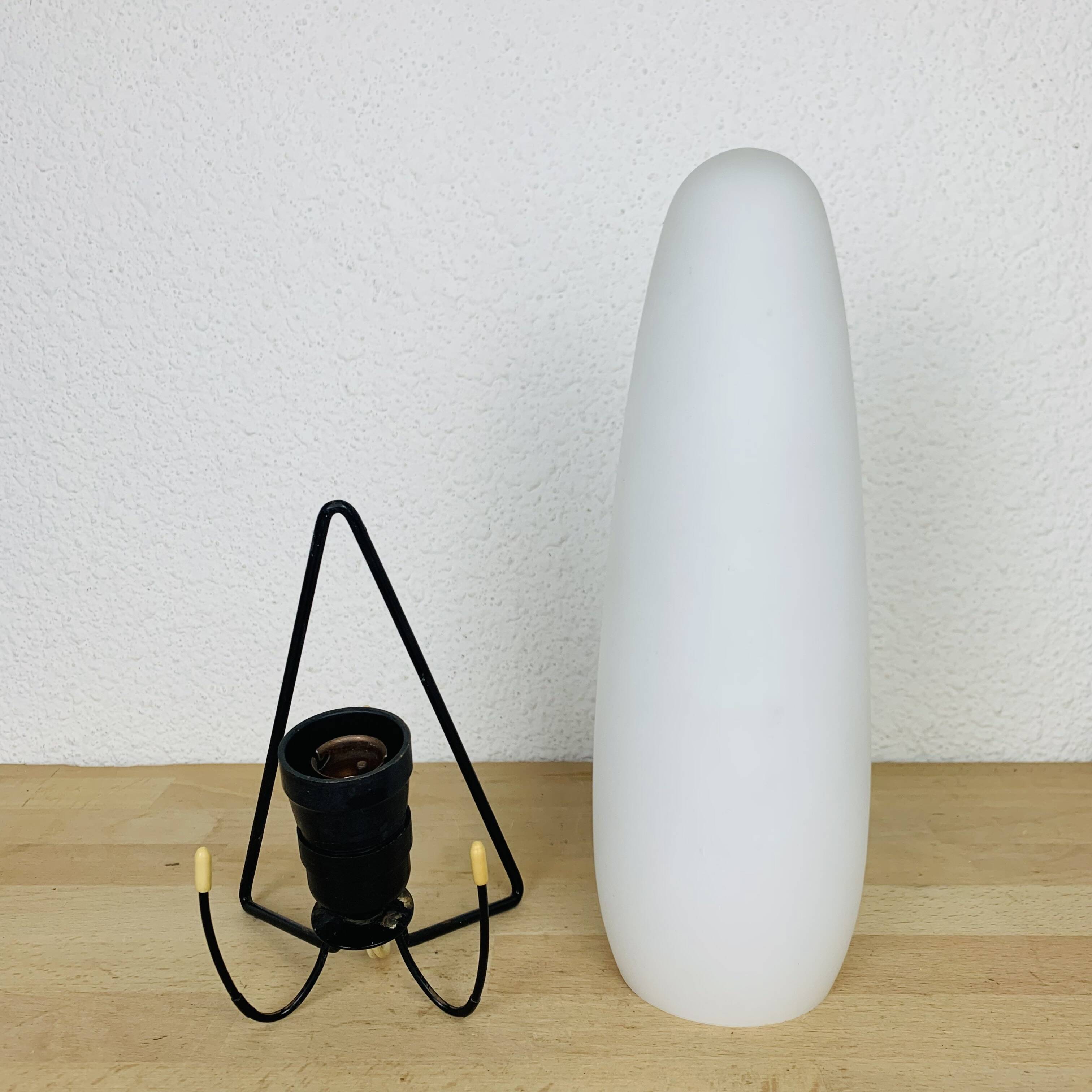 Louis Kalff wall lamp from the 50s, opaline