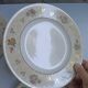 Set of 6 flat plates Salins model Simone beige with flowers.
