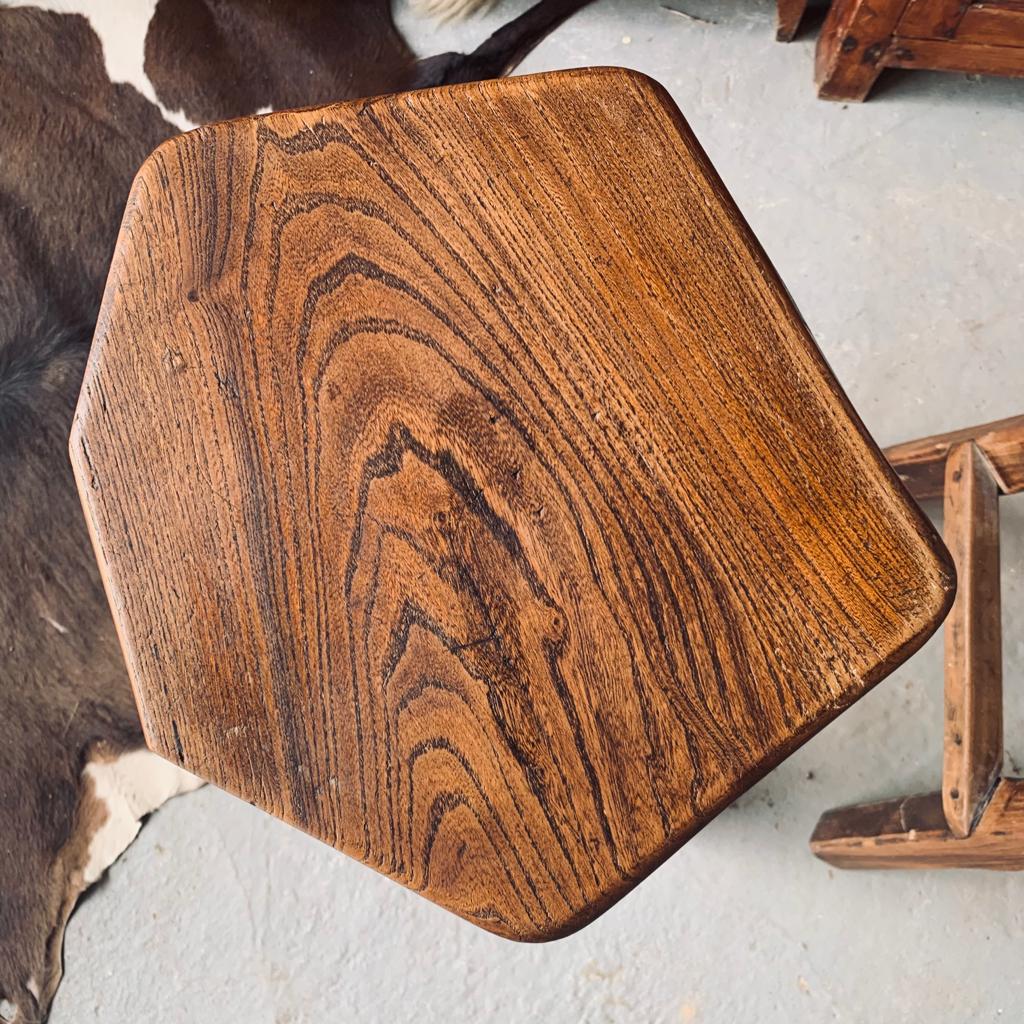 Pair of brutalist stools