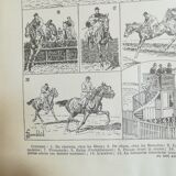 Lithograph on horse racing from 1928