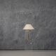 Lampe de table vintage en laiton avec abat-jour en tissu, Allemagne années 1970.