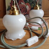 Suspension lam globe vintage