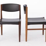 Ensemble de 6 chaises Grete Jalk pour Glostrup, palissandre, années 1960, danois