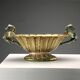 Vintage centrepiece in majolica from Gualdo Tadino, Italy, 1930s.